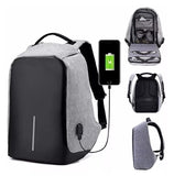 037) Mochila Antirrobo Con Cable USB