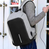 037) Mochila Antirrobo Con Cable USB