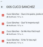005) CUCO SANCHEZ