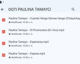 007) PAULINA TAMAYO