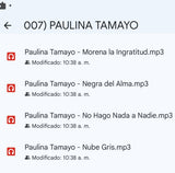 007) PAULINA TAMAYO