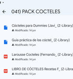 041) PACK CÓCTELES