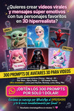 515) 300 PROMTS DE AVATAR 3D para videos
